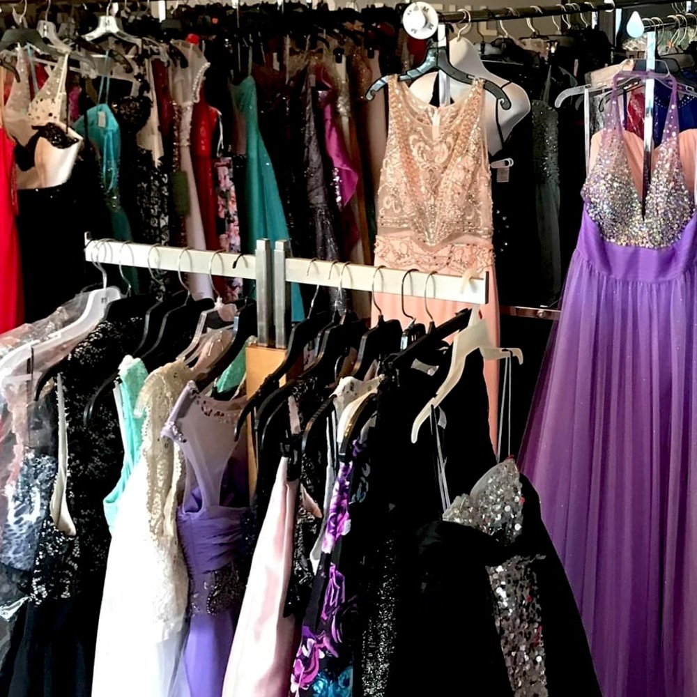 Formal or prom dress lot size varies (5 dresses for one price)